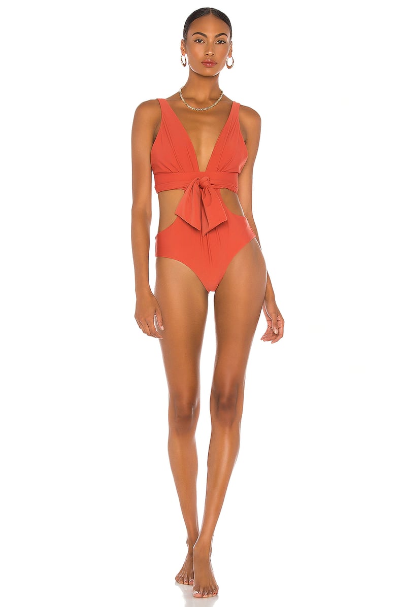 Johanna Ortiz Rose Provenance One Piece in Charisma Red