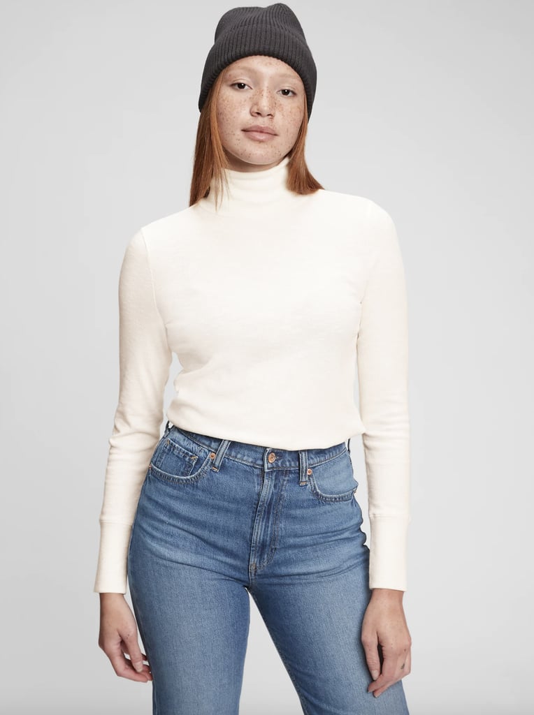 Gap Ribbed Turtleneck T-Shirt