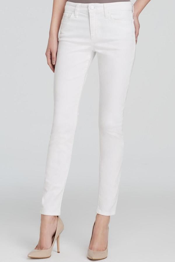 Joe's Jeans Classic White Skinny ($179) | Gigi Hadid Wearing White ...