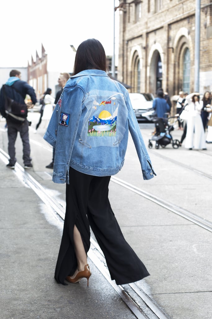 Give 'em something to talk about — like a great graphic on the back of your jacket.