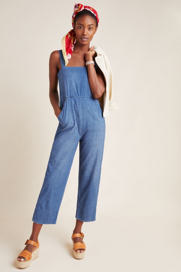 anthropologie linen jumpsuit