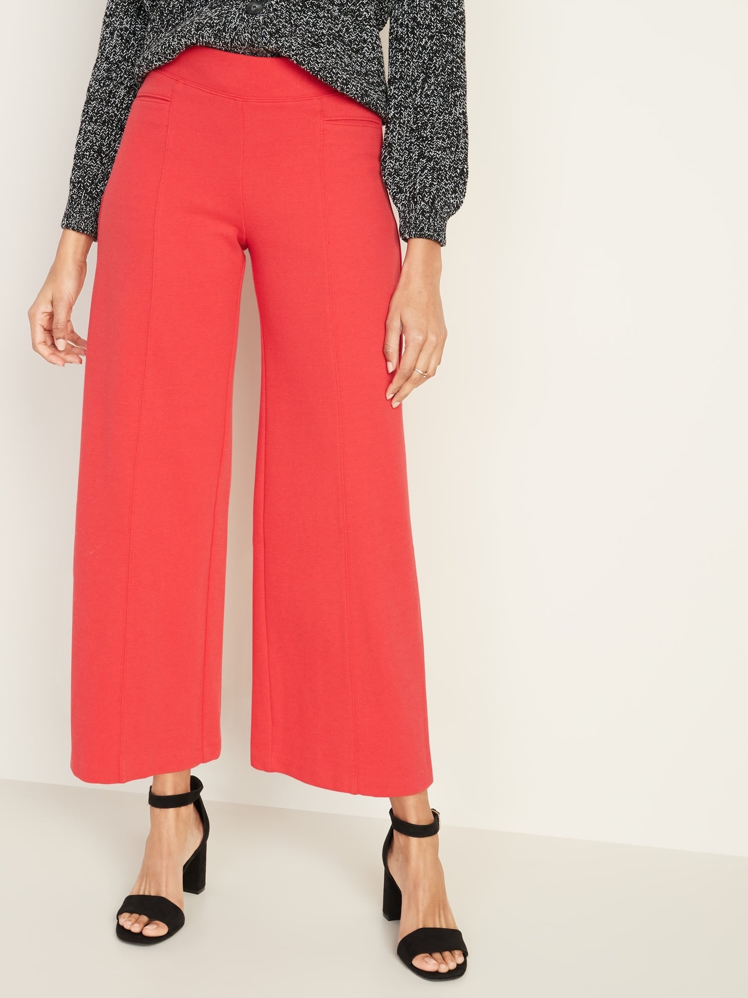 High-Waisted Wide-Leg Ponte-Knit Pants, These Are the 9 Most Comfortable  Pants You Can Wear All Day
