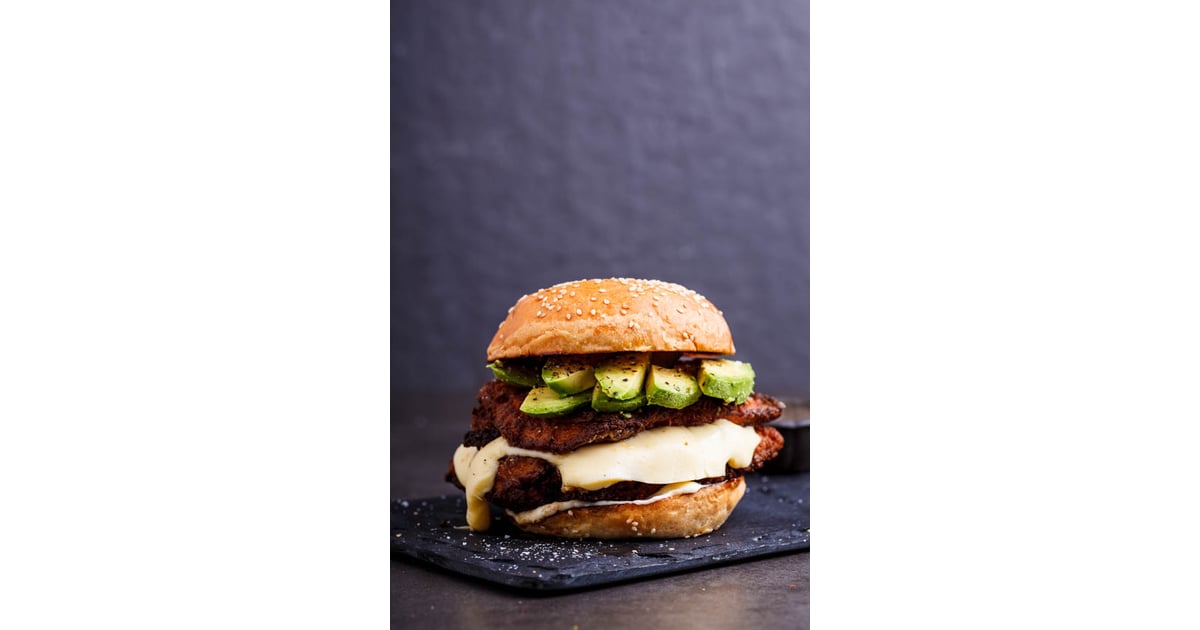 Crispy Chicken Mozzarella and Avocado Burgers With Lemon Mayo Chicken