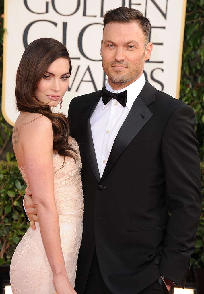 Brian and Megan struck a sultry pose on the Golden Globes red carpet in January 2013.