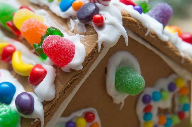 Make a colorful, candy-coated gingerbread house.