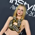 Elle Fanning Basically Wore a Giant Gold Chain Link as a Crop Top, and Y'know What? It Works