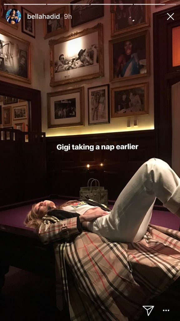 Bella Snapped Gigi Taking "a Nap"