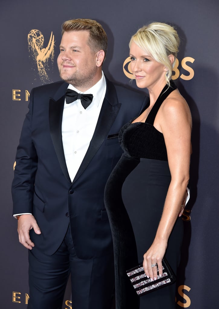 James Corden and Julia Carey at the 2017 Emmys