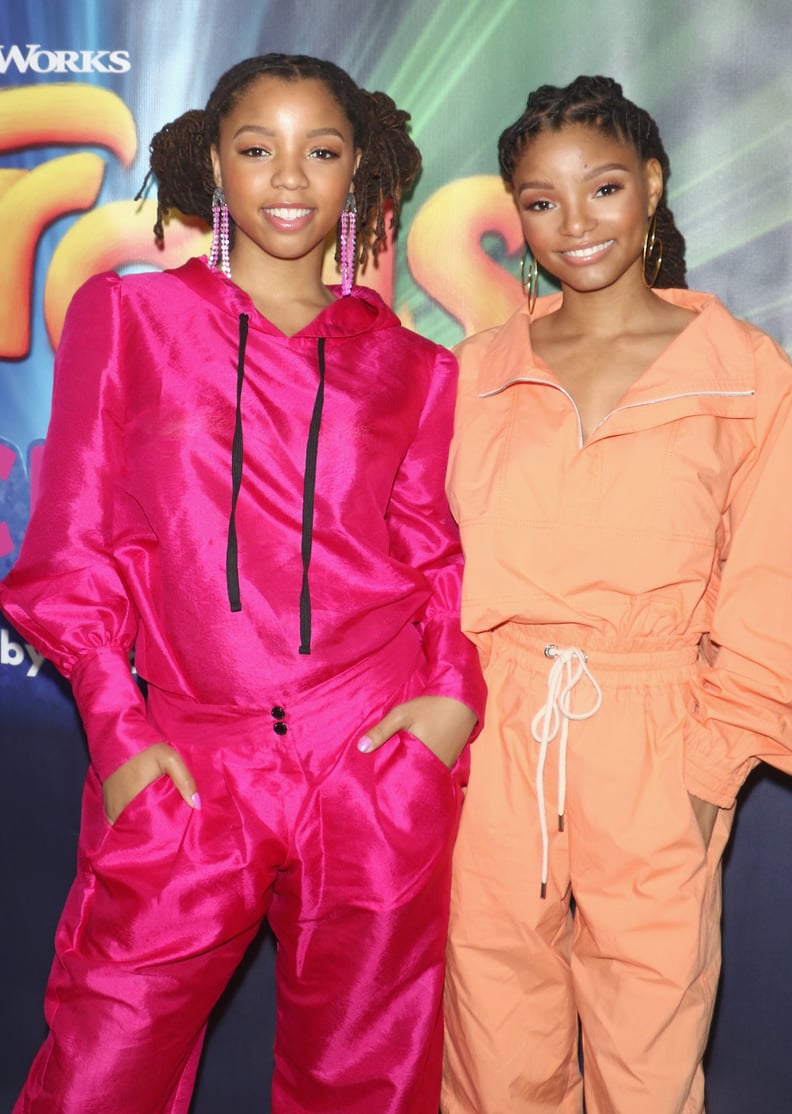 Chloe x Halle at the Dreamworks Trolls The Experience Opening