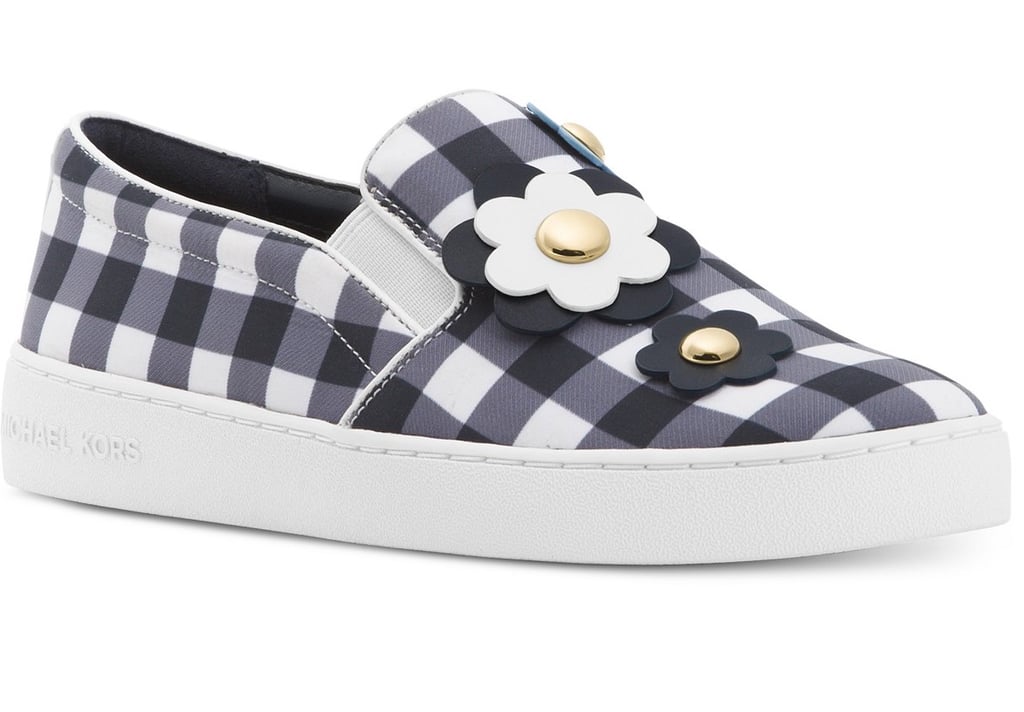 Michael Kors Keaton Floral Gingham Slip-On Sneakers