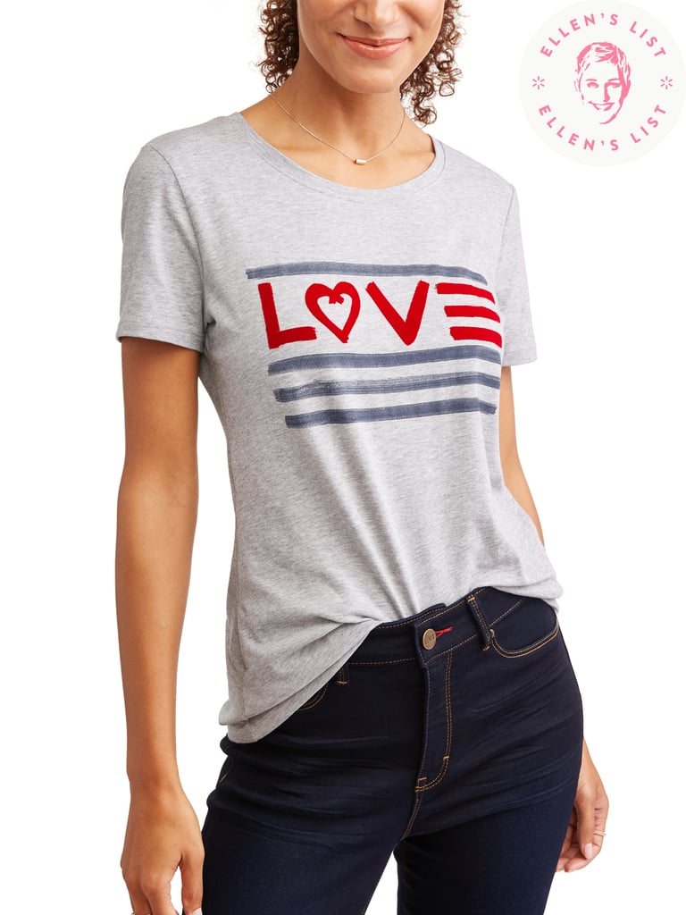 EV1 Love Flag Crew Neck Tee