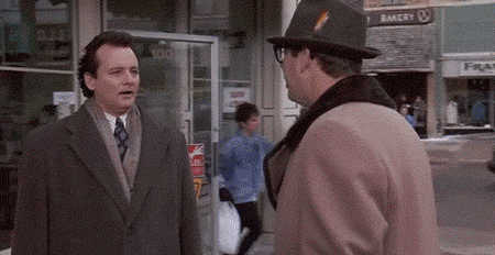 When he punches Ned in Groundhog Day.
