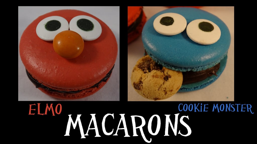 Cookie Monster Macarons
