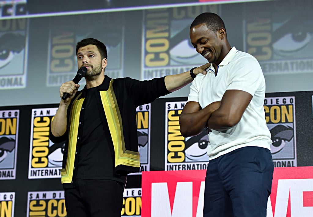 Pictured: Sebastian Stan and Anthony Mackie at San Diego Comic-Con.