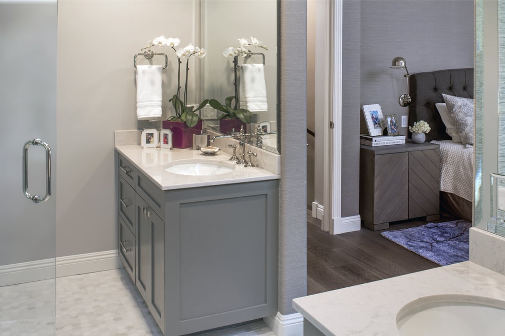The master bath features tile from Ann Sacks.