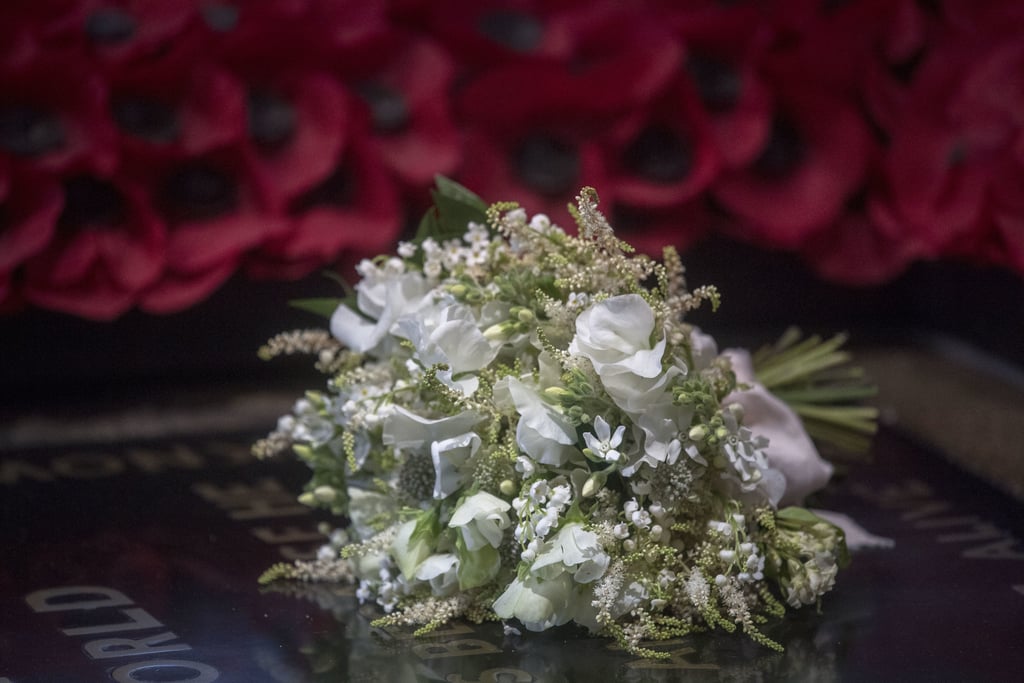 Meghan Markles Wedding Bouquet On Unknown Soldiers Grave