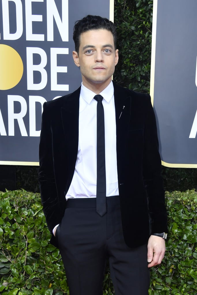 Rami Malek and Lucy Boynton at the Golden Globes 2020