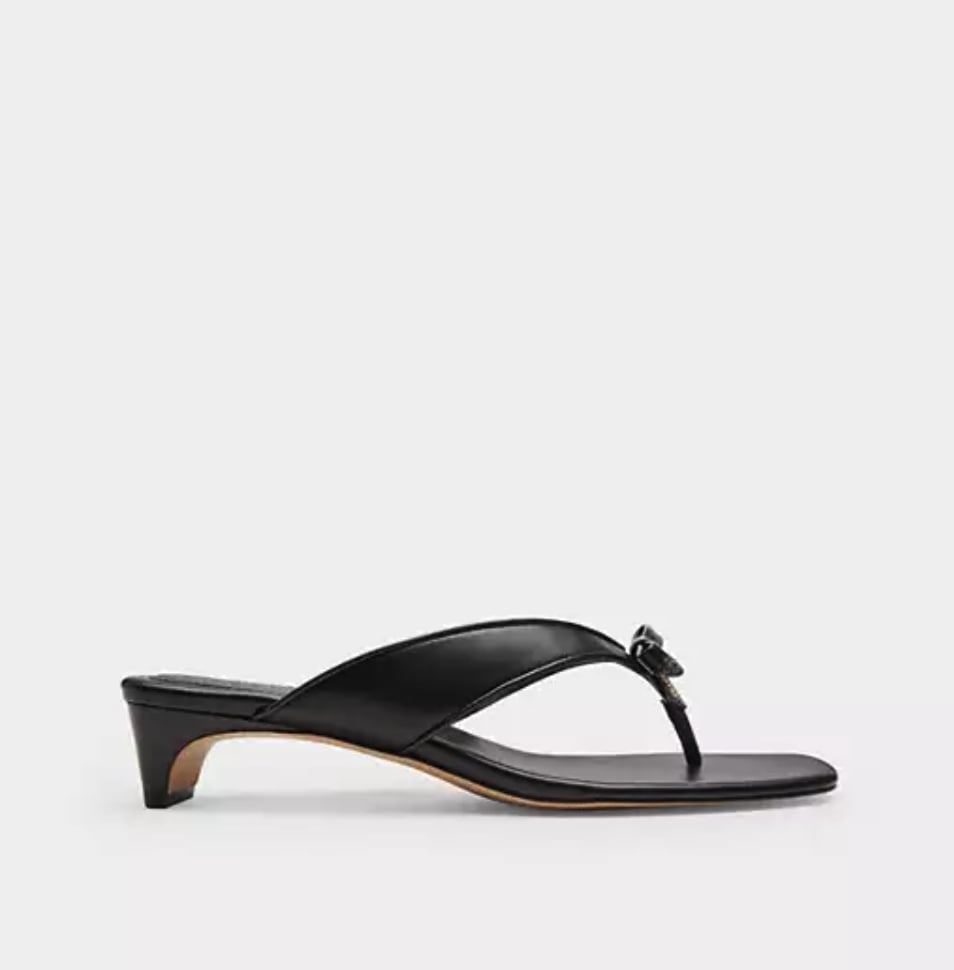 Coach Bow Thong Kitten Heel