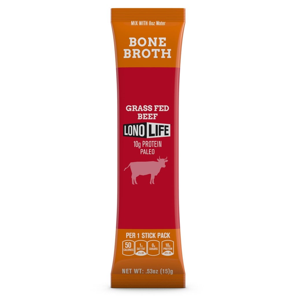 LonoLife Stick Packs of Grass-Fed Beef Bone Broth Powder