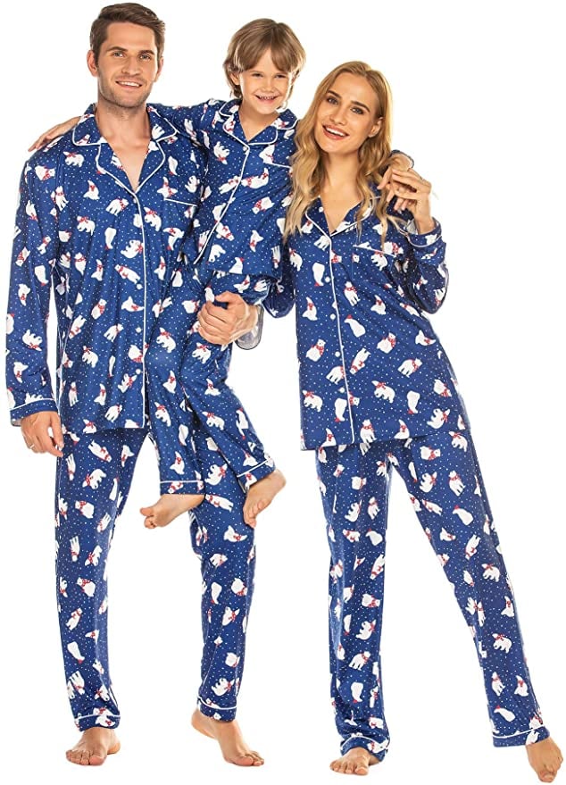  BOXIACEY Family Matching Pajamas, Women's Christmas Holiday Pjs  Set Home Party Jammies 2 Piece Long Sleeve Pajamas : Sports & Outdoors