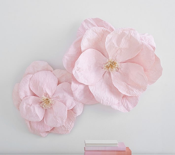 Jumbo Crepe Pink Paper Flowers Set