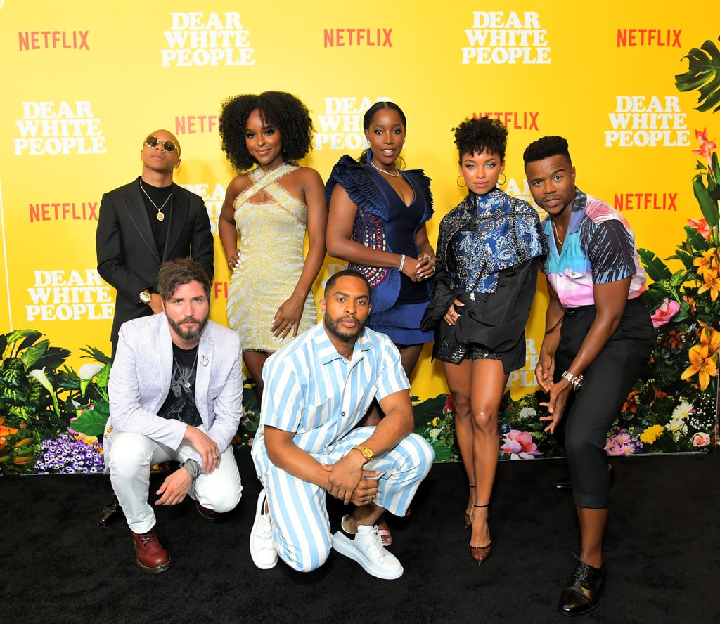 Netflix's Dear White People is coming back for its fourth season on Sept. 22, but its return is bittersweet as this will be the show's final run. Over the years, we've sung along to the show's powerful soundtrack, obsessed over the incredible cast, and learned plenty of important life lessons along the way. Even though Dear White People is coming to an end, it's clear the cast — Logan Browning, Brandon P. Bell, DeRon Horton, Ashley Blaine Featherson, Antoinette Robertson, John Patrick Amedori, and Marque Richardson — will continue to remain in each other's lives. As we get ready to bid farewell to the series, let's look back at some of the cast's cutest moments together.