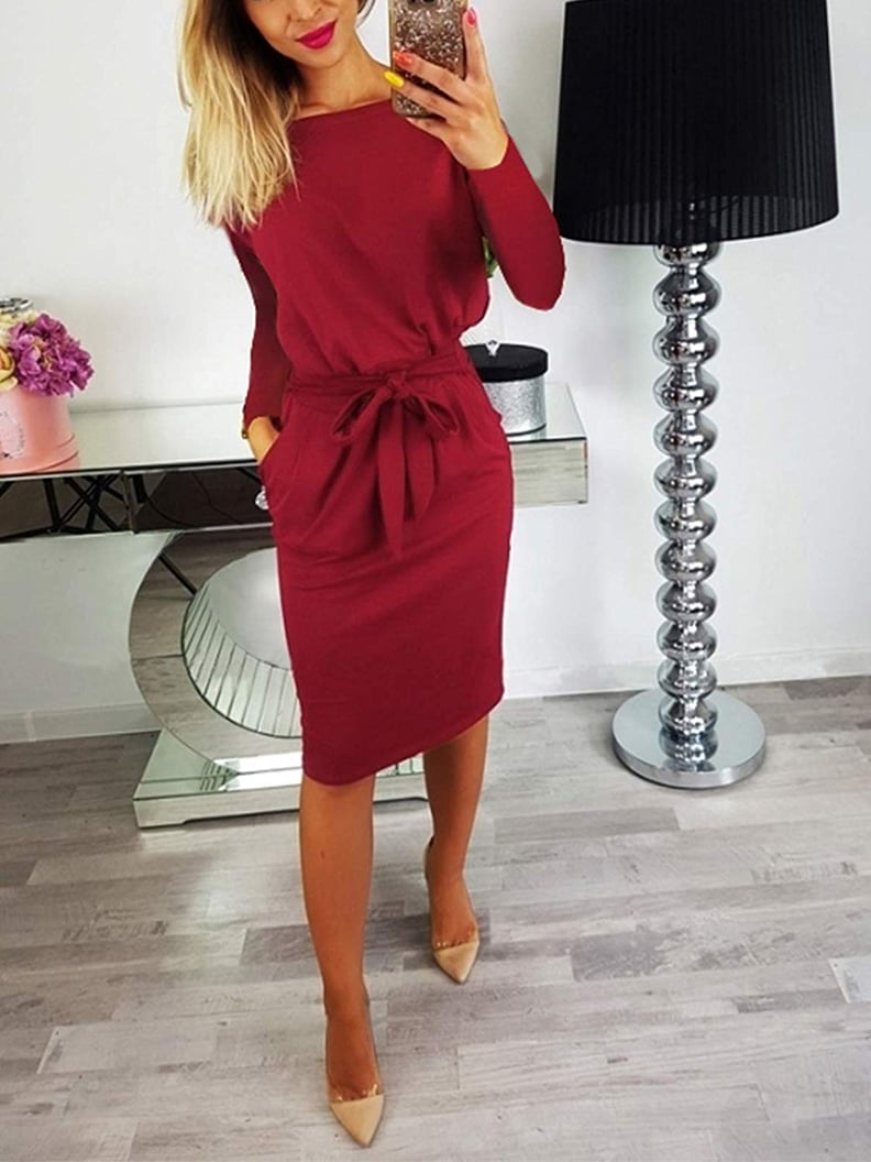 VYNCS Belted Dress