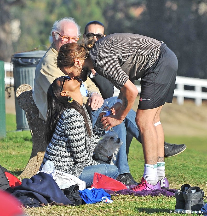 Zoe Saldana and Marco Perego