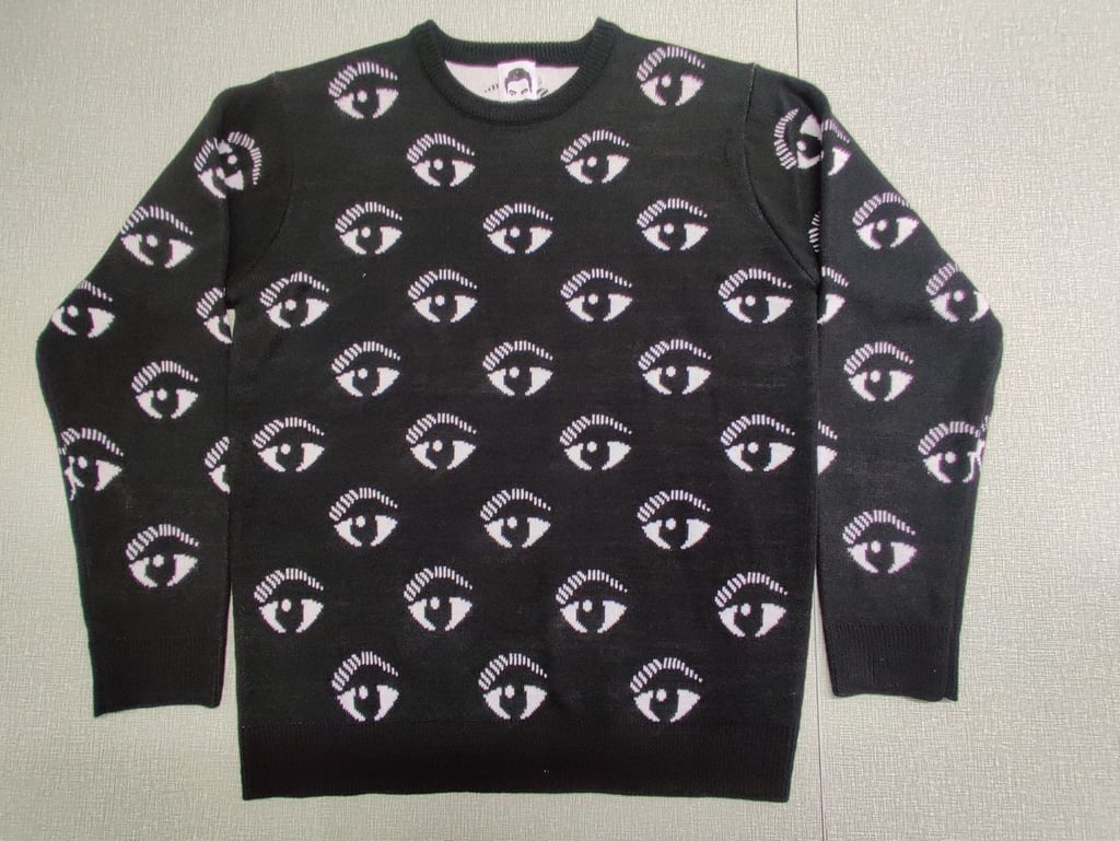 Etsy David Rose Inspired Eye Sweater