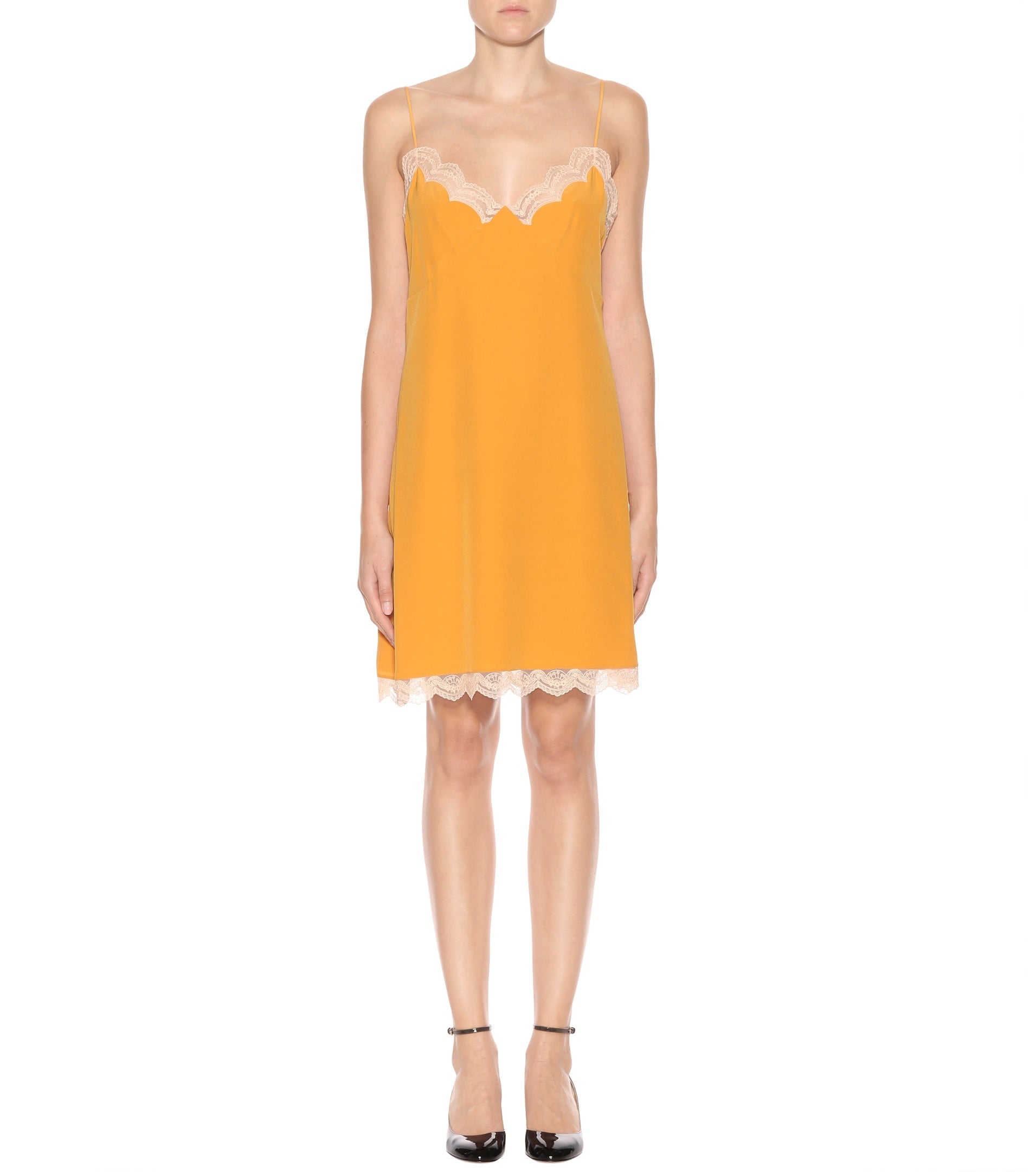 Chloé Silk-crêpe Slip Dress | Sienna Miller Looked Like an Actual Ray of  Sunshine at the Tory Burch Show | POPSUGAR Fashion Photo 14