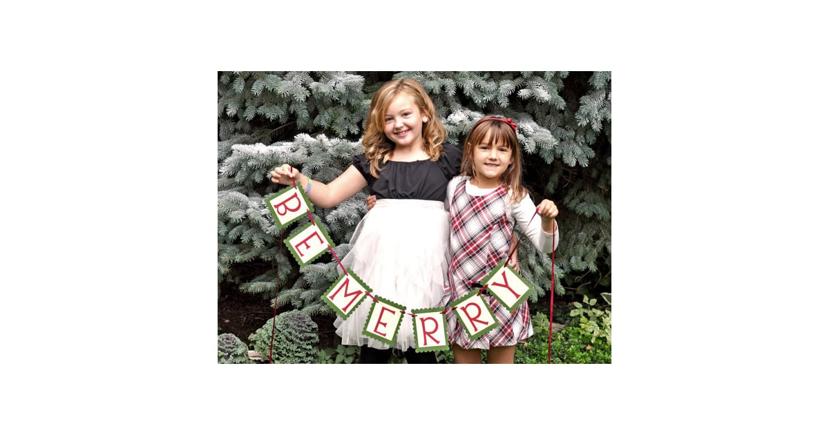 Be Merry Christmas Banner Photo Prop | Fun Holiday Photo Props For Kids