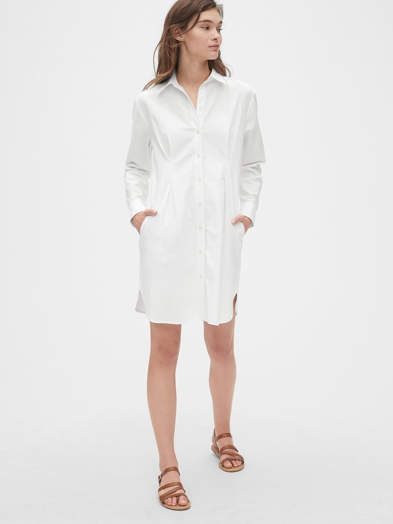 Gap Pleated Oxford Shirtdress