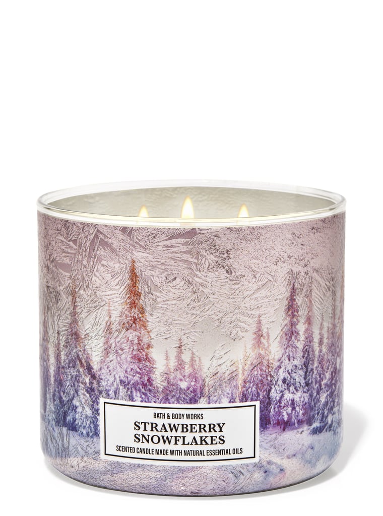 Bath & Body Works Strawberry Snowflakes 3-Wick Candle