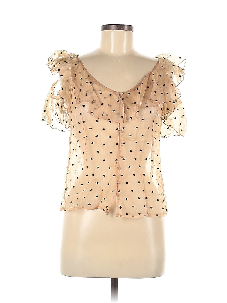 Alice McCall Tan Short Sleeve Blouse