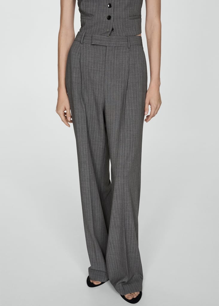 Mango Pinstripe Suit Pants
