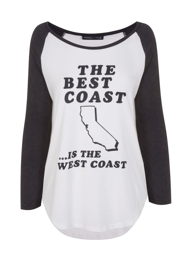 Kendall + Kylie Best Coast Raglan Shirt