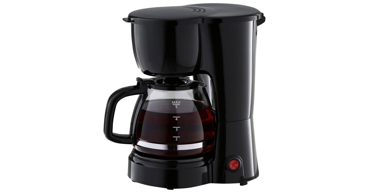 Mainstays Black 5 Cup Drip Coffee Maker