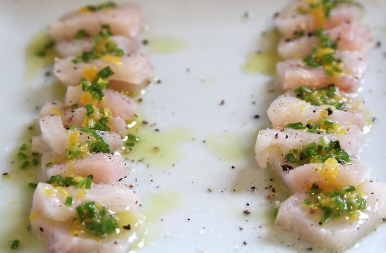 Halibut Crudo With Lemon Oil