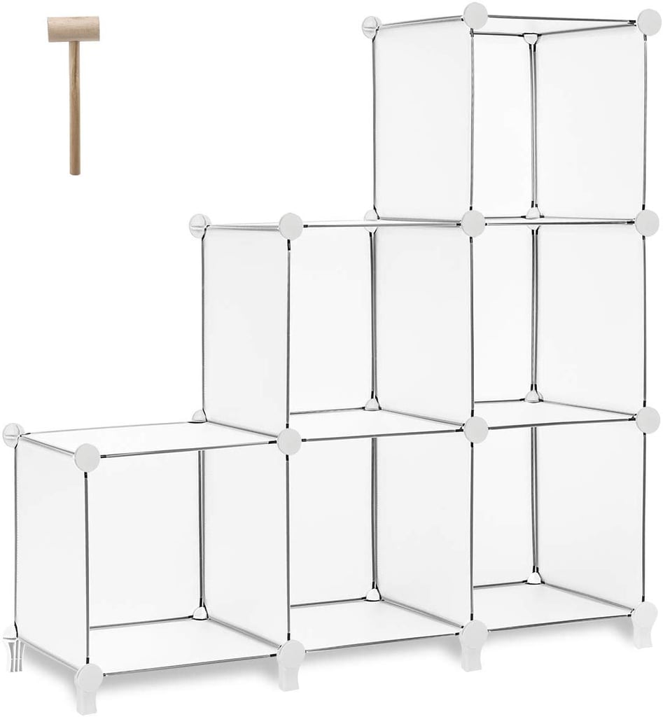 TomCare Cube Storage 6-Cube Bookshelf Closet Organiser