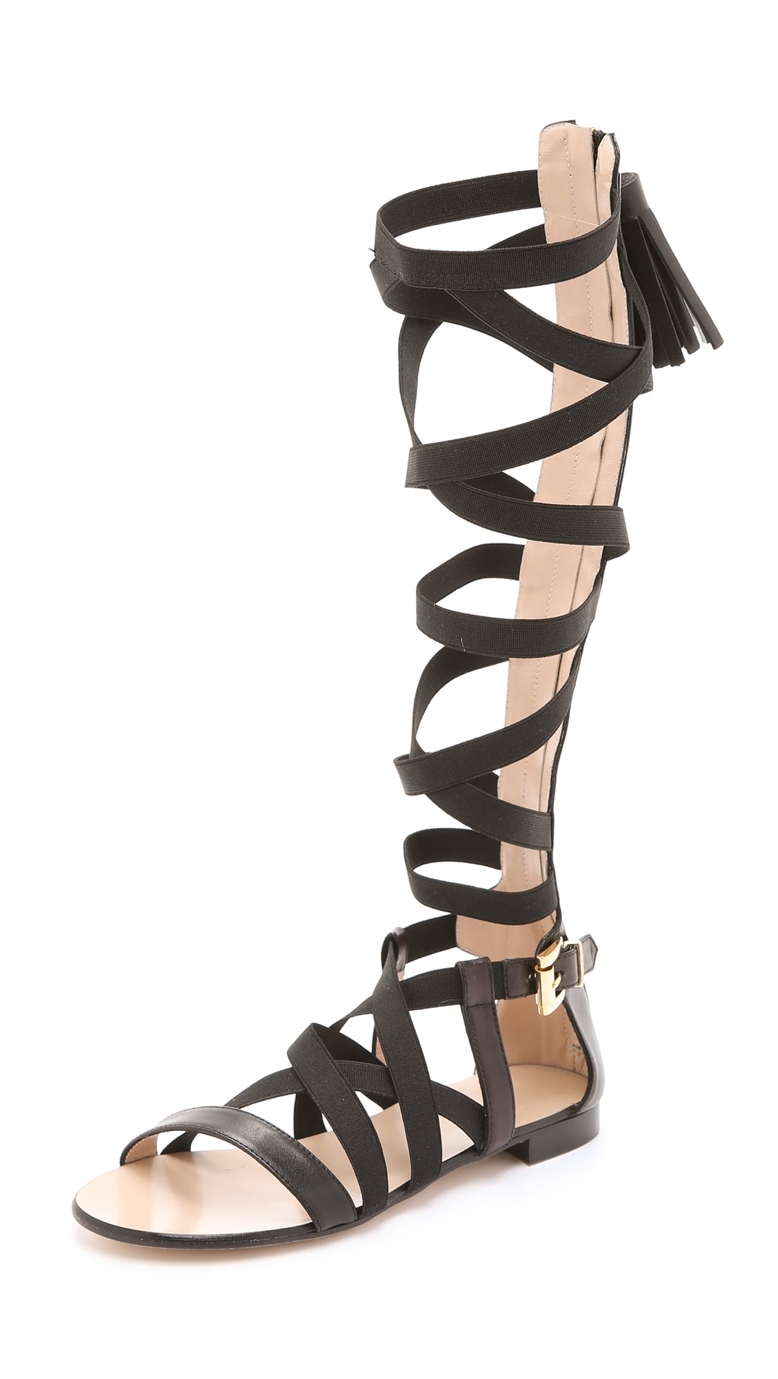 GUESS | Black Suede wedge heel gladiator sandals women's 8.5 | eBay