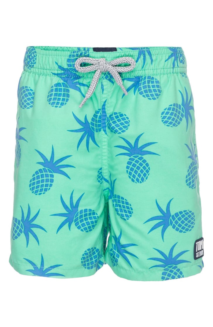 Tom & Teddy Pineapple Swim Trunks | Trendiest Bathing Suits For Kids ...
