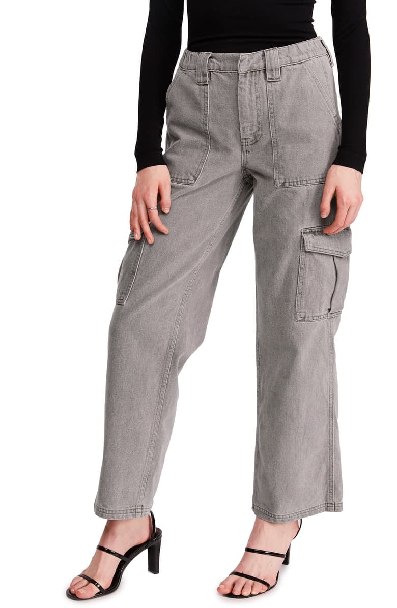 straight leg cargo jeans