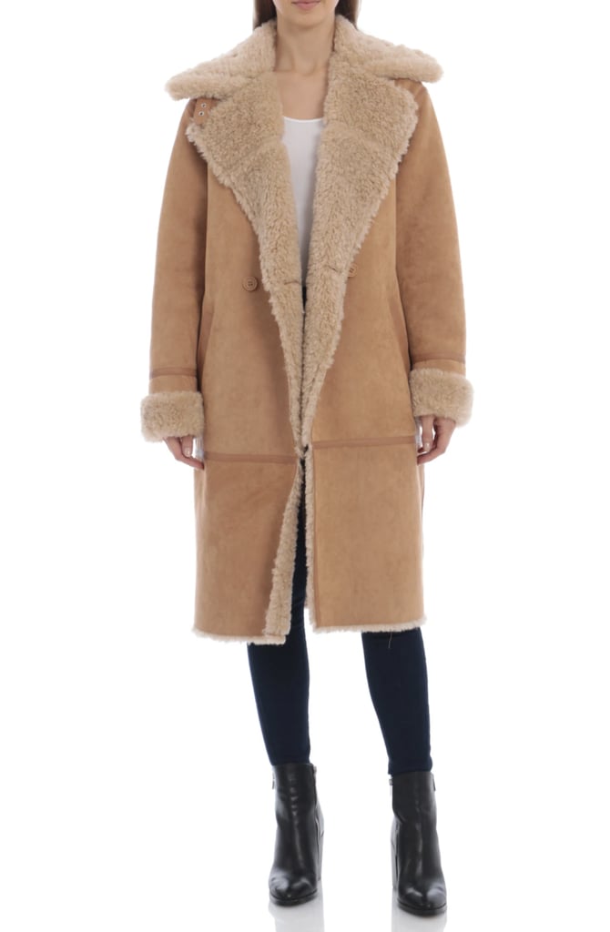 Avec Les Filles Double-Breasted Faux Shearling Coat | 6 Coat and Jacket ...