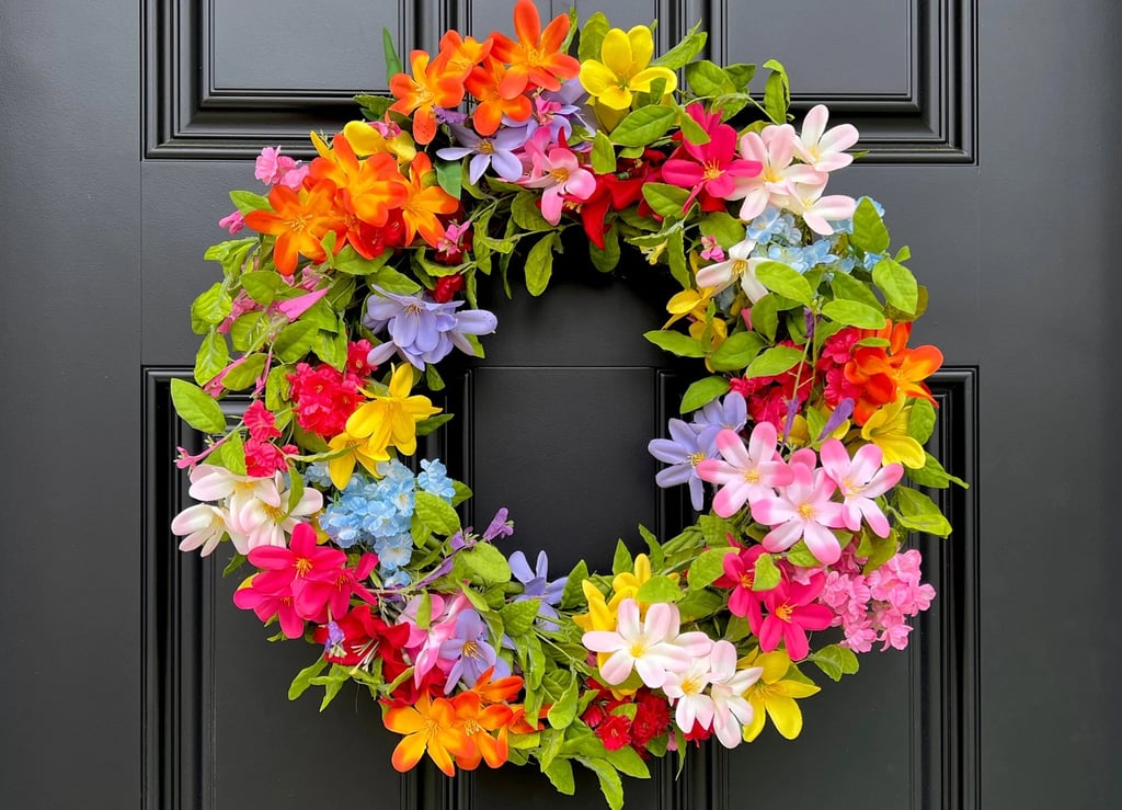 A Vibrant Wreath: Summer Garden Wreath