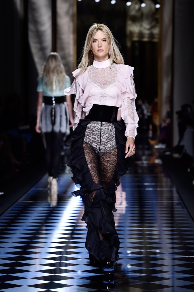 Alessandra Ambrosio Is Blond For Balmain Runway Fall 2016