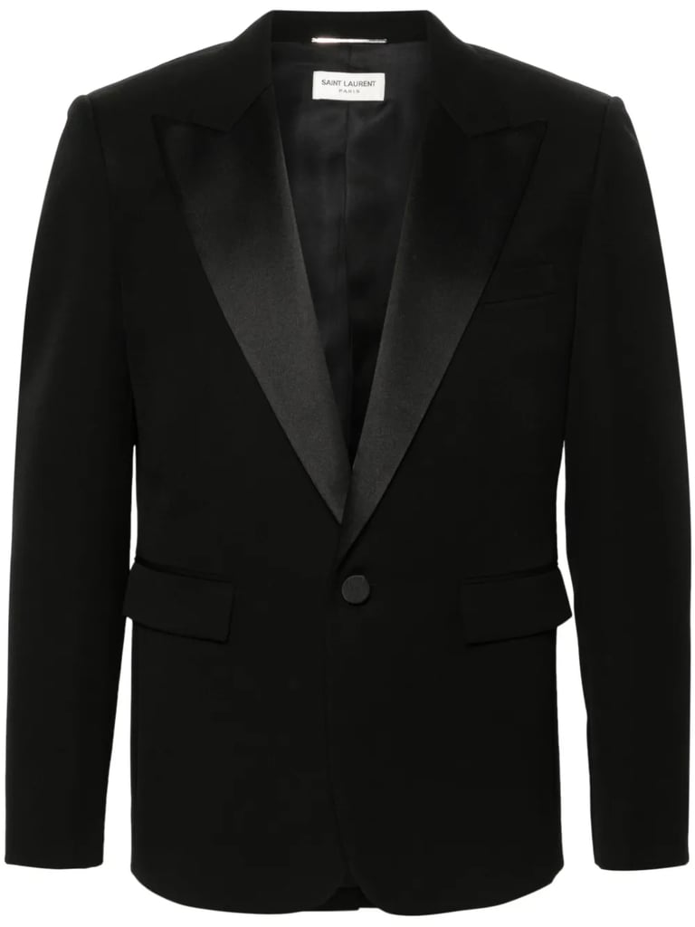 Saint Laurent Single-Breasted Wool Blazer