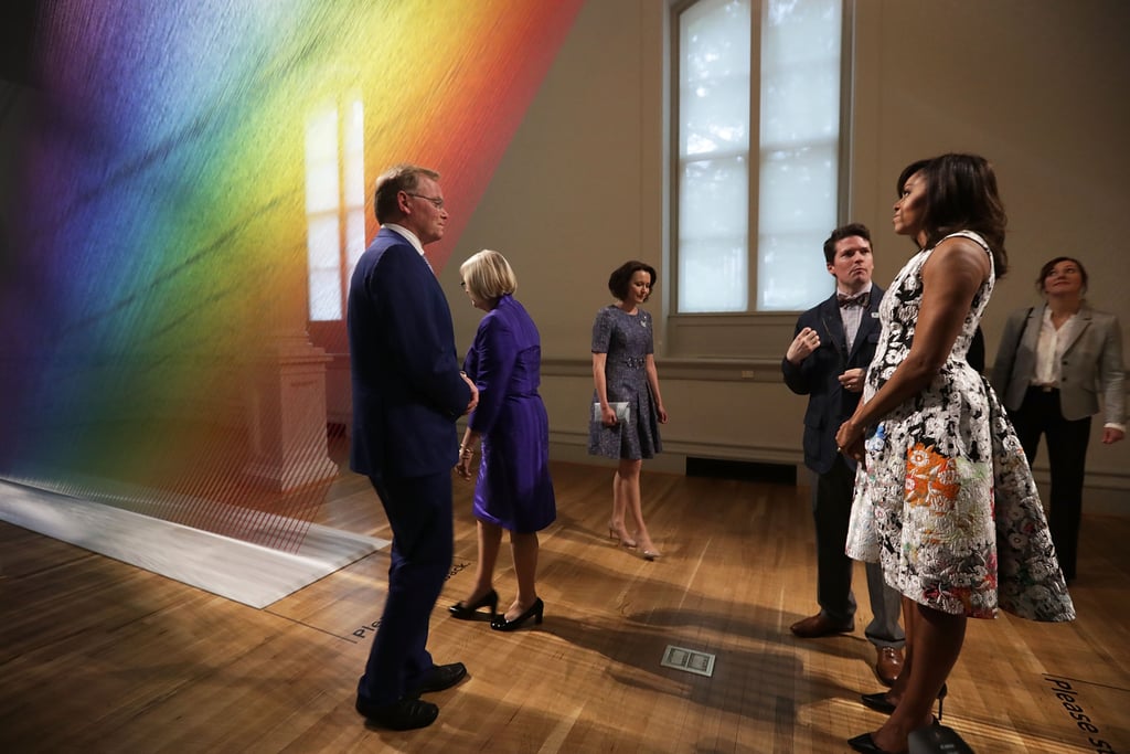 Michelle Obama's Dress While Visiting the Renwick Gallery