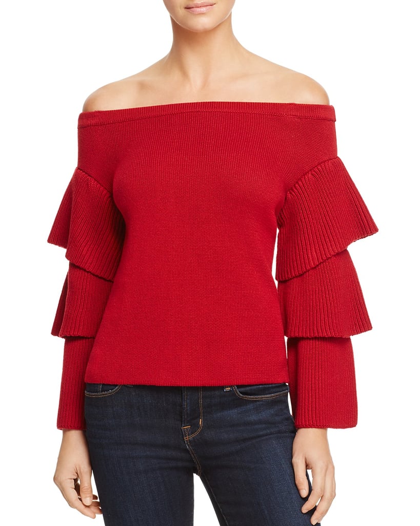 Endless Rose Tiered Sleeve Off-the-Shoulder Sweater | Best Sweaters For