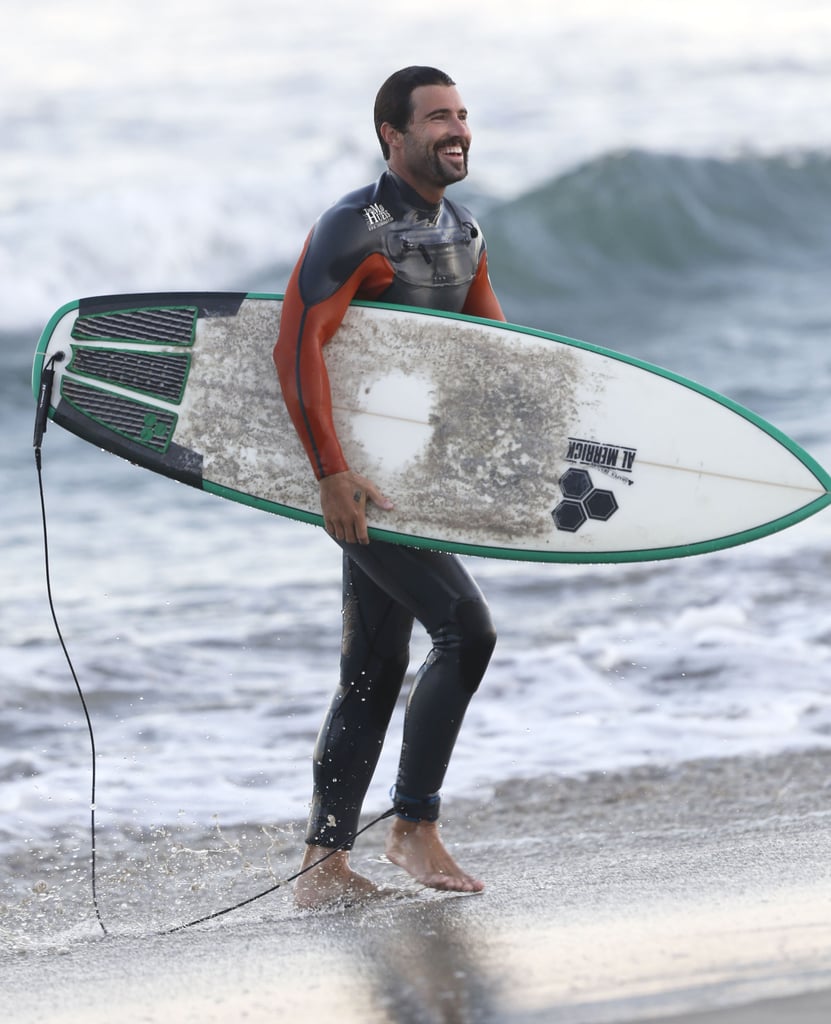 Brody Jenner hit the beach in Malibu, CA, on Monday for some surfing.