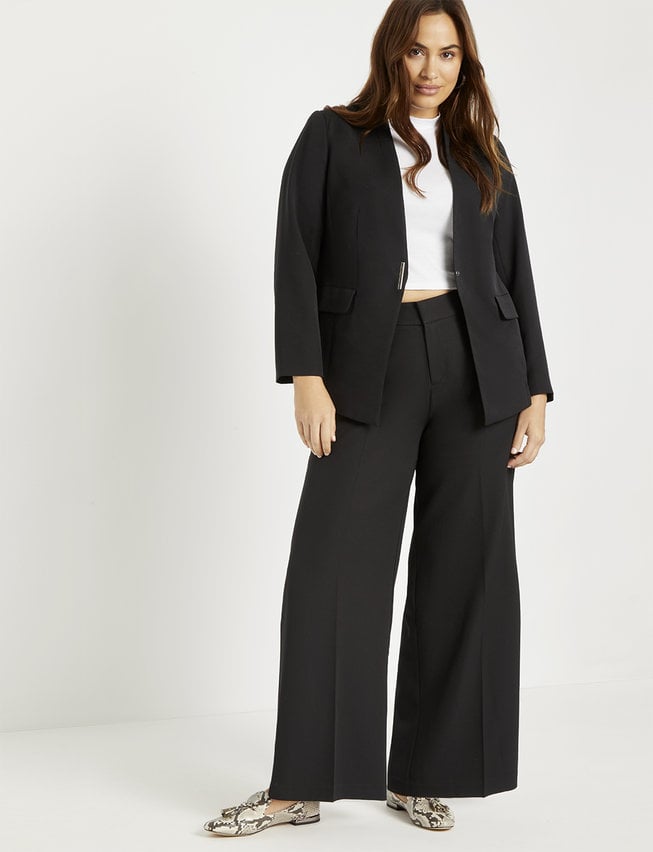 ELOQUII Wide Leg Venice Crepe Pant